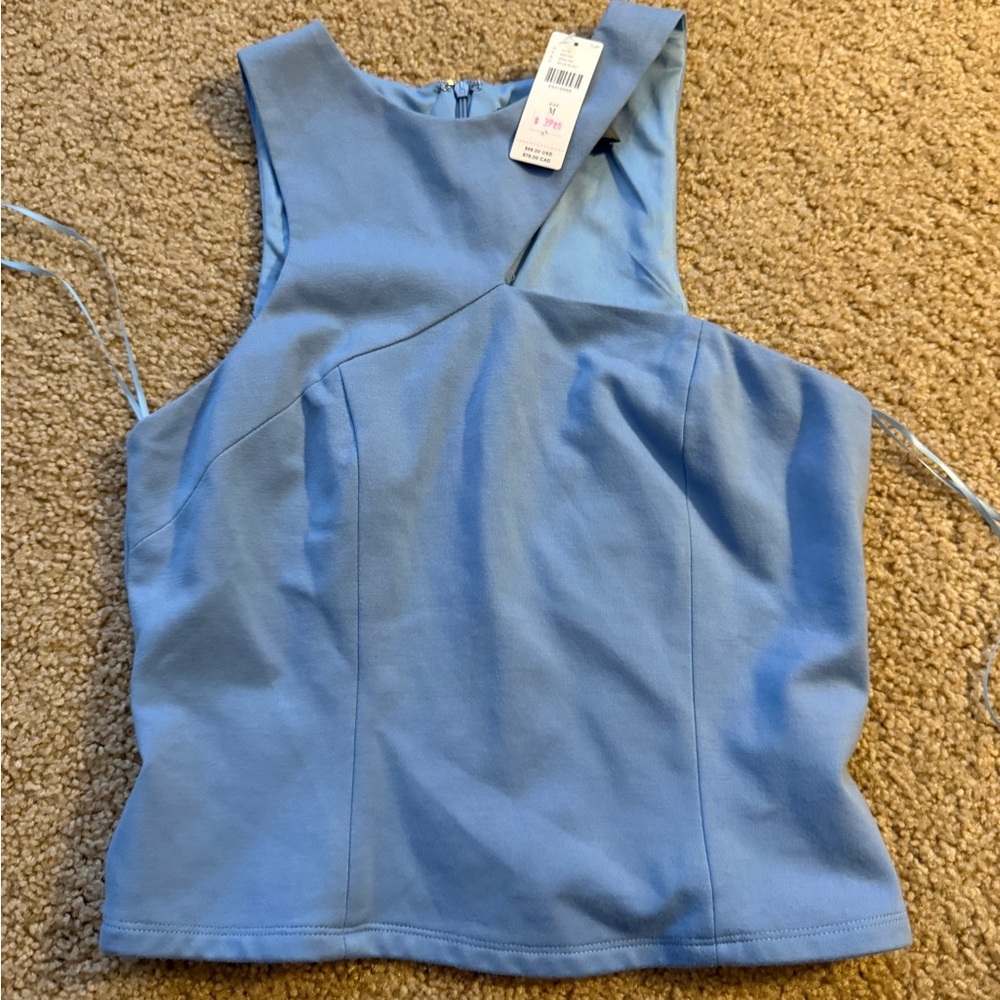 Anthropologie Light Blue Sleeveless Blouse